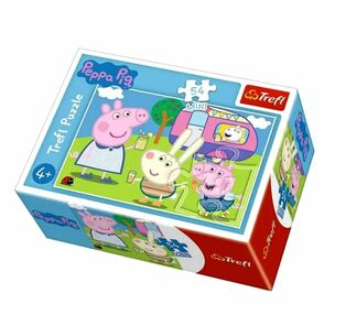 Пазли 54 елемента Міні Відпочиваємо разом Веселе поросятко Trefl 19628