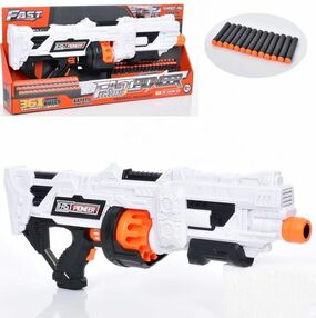 Іграшковий кулемет автоматичний барабан на батарейках з мякими набоями 36 штук BIG515