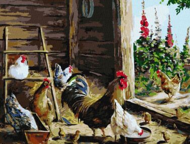 Розпис по номерах 40х50 КНО4346 Курятник "Ідейка"