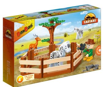 конструктор сафарі зоопарк деталі Banbao 7118