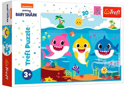 пазли 30 елементів підводний світ маленька акула Trefl 18284