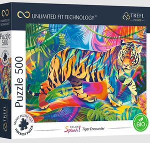 пазли 500 елементів безмежна колекція зустріч з тигром Trefl 37453