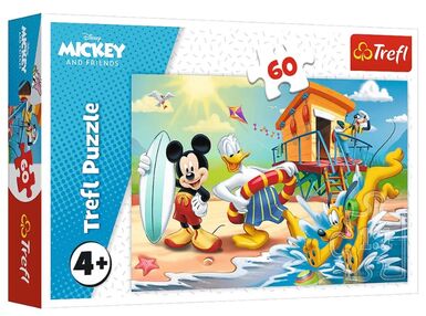 пазли 60 елементів цікавий день для мікі мауса дісней мікі маус Trefl 17359