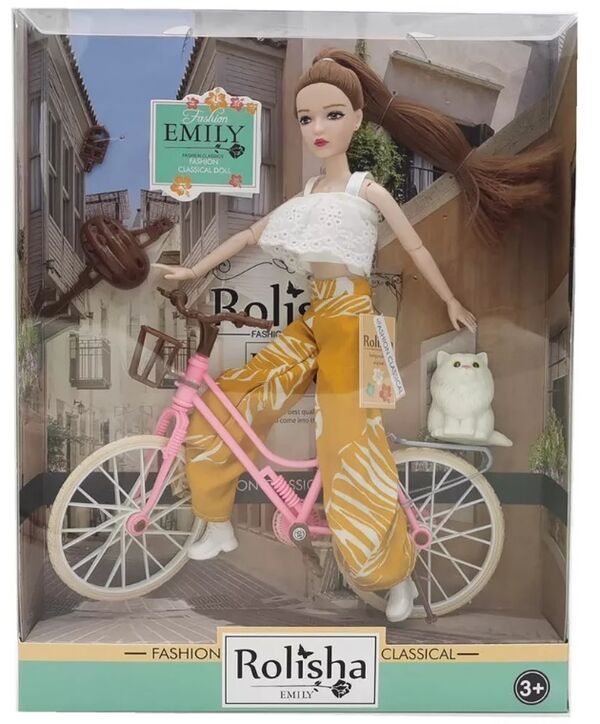 Лялька Emily 29 см з велосипедом та аксесуарами QJ111D Ціна (цена) 223.80грн. | придбати  купити (купить) Лялька Emily 29 см з велосипедом та аксесуарами QJ111D доставка по Украине, купить книгу, детские игрушки, компакт диски 0