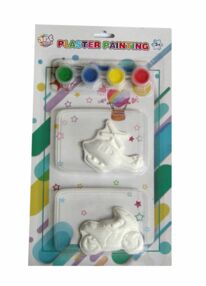 Набір дитячий 8-1 мікс (гіпсові фігурки 2шт, фарби, пензлик) в асортименті