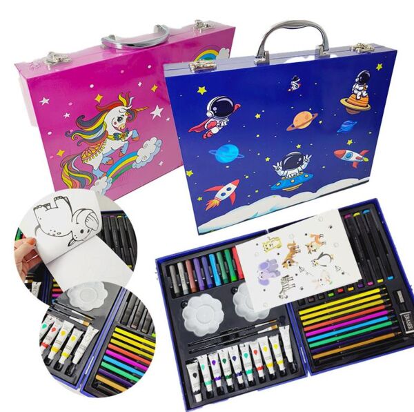 Набір художній дитячий 48 предметів + розмальовка в чемодані Ціна (цена) 284.50грн. | придбати  купити (купить) Набір художній дитячий 48 предметів + розмальовка в чемодані доставка по Украине, купить книгу, детские игрушки, компакт диски 0