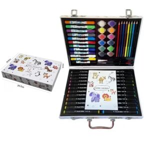 Набір художній дитячий в чемодані біла коробка тварини 26,5 х 34,7см