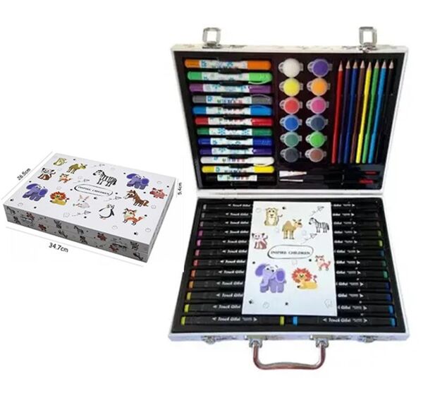 Набір художній дитячий в чемодані біла коробка тварини 26,5 х 34,7см Ціна (цена) 426.80грн. | придбати  купити (купить) Набір художній дитячий в чемодані біла коробка тварини 26,5 х 34,7см доставка по Украине, купить книгу, детские игрушки, компакт диски 0