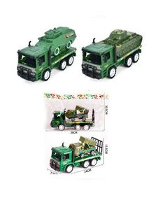Набір з транспортом 928-В16-17-18 трейлер, інерц, з військовою технікою, 3 види