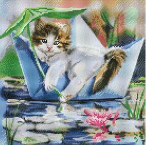 Алмазна мозаїка 40х40 АМО7480 Релакс влітку "Ідейка"