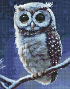 Алмазна мозаїка 40х50 АМО7413 Лісова совушка "Ідейка"