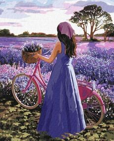 Алмазна мозаїка 40х50 АМО7438 Лавандове натхнення "Ідейка"