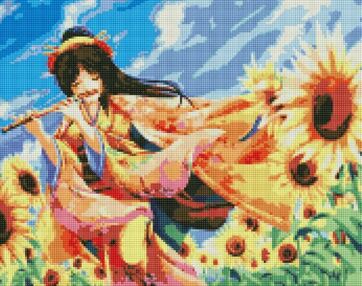 Алмазна мозаїка 40х50 АМО7497 Пісня квітів "Ідейка"