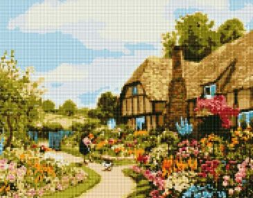 Алмазна мозаїка 40х50 АМО7513 Затишний будинок "Ідейка"