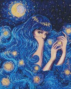 Алмазна мозаїка 40х50 АМО7551 Зіркова красуня "Ідейка"