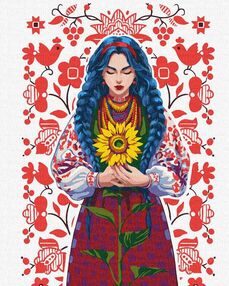 Розпис по номерах 40х50 КНО2534 Українські мотиви "Ідейка"