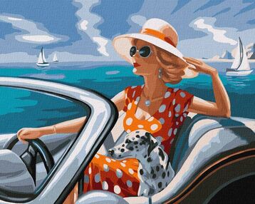 Розпис по номерах 40х50 КНО2535 Відпочинок біля моря "Ідейка"