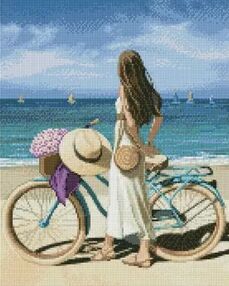 Алмазна мозаїка 40х50 АМО7564 Морське узбережжя "Ідейка"