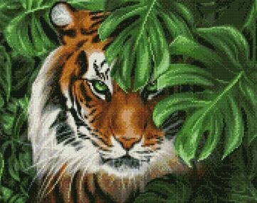Алмазна мозаїка 40х50 АМО7586 Амурський тигр "Ідейка"