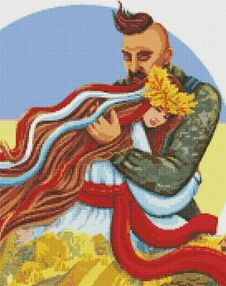 Алмазна мозаїка 40х50 АМО7632 Не бійся ти під захистом "Ідейка"