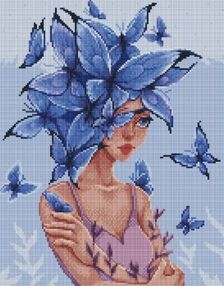 Алмазна мозаїка 40х50 АМО7657 Думки метелики "Ідейка"