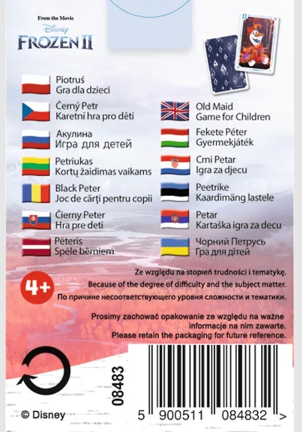 дитячі гральна карти крижане серце 25 карт Trefl 08483 Ціна (цена) 42.50грн. | придбати  купити (купить) дитячі гральна карти крижане серце 25 карт Trefl 08483 доставка по Украине, купить книгу, детские игрушки, компакт диски 2
