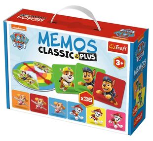 настільна гра мемос класичні плюс 36 карт щенячий патруль Trefl 02269