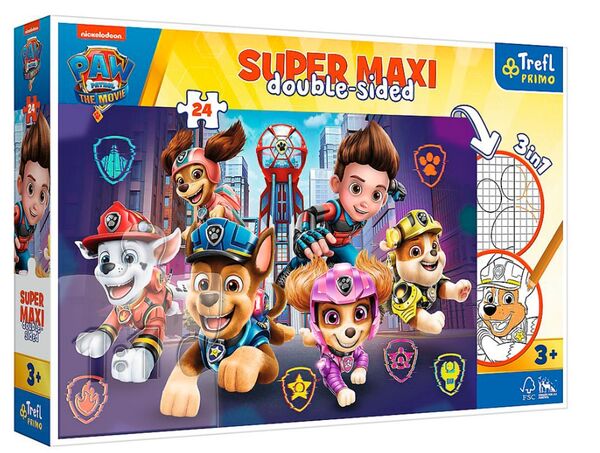 пазли + розмальовка 24 елементи Super MAXI нові змагання щенячий патруль Trefl 41002 Ціна (цена) 215.40грн. | придбати  купити (купить) пазли + розмальовка 24 елементи Super MAXI нові змагання щенячий патруль Trefl 41002 доставка по Украине, купить книгу, детские игрушки, компакт диски 0