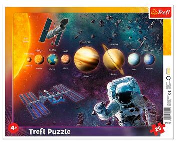 пазли 25 елемента рамкові сонячна система Tref 31342