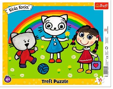 пазли 25 елемента рамкові сонячний день кошеня кітті Tref 31389