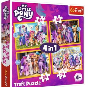 пазли 4 в 1 знайомтеся з поні Trefl 34624