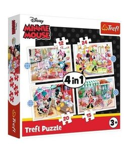 пазли 4 в 1 міні з друзями дісней міні маус Trefl 34355