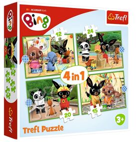 пазли 4 в 1 веселий день друзі з дитинства Trefl 34357