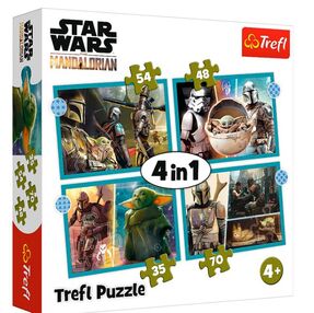 пазли 4 в 1 мандалорець зоряні війни Trefl 34397
