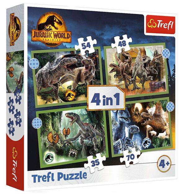 пазли 4 в 1 загрозливі динозаври світ динозаврів Trefl 34607 Ціна (цена) 210.60грн. | придбати  купити (купить) пазли 4 в 1 загрозливі динозаври світ динозаврів Trefl 34607 доставка по Украине, купить книгу, детские игрушки, компакт диски 0