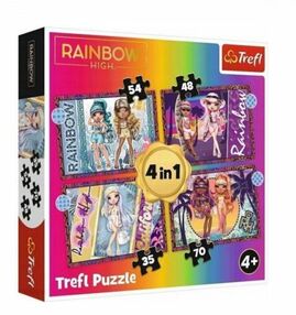 пазли 4 в 1 модні ляльки подруги Trefl 34614
