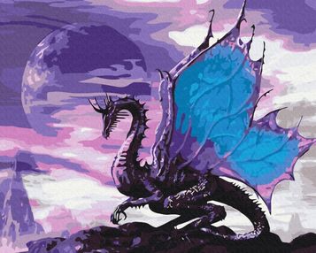 Розпис по номерах 40х50 BS52359 Небесний дракон brushme Брашми