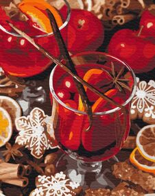 Розпис по номерах 40х50 BS52736 Пряний глінтвейн brushme Брашми