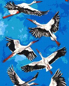 Розпис по номерах 40х50 BS53770 Лелеки brushme Брашми