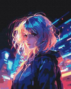 Розпис по номерах 40х50 BS53816 Кіберпанк brushme Брашми