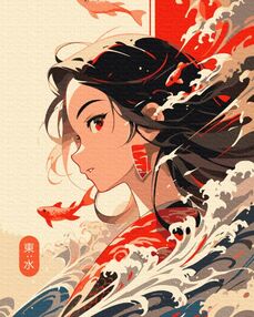 Розпис по номерах 40х50 BS53817 Стихія води brushme Брашми