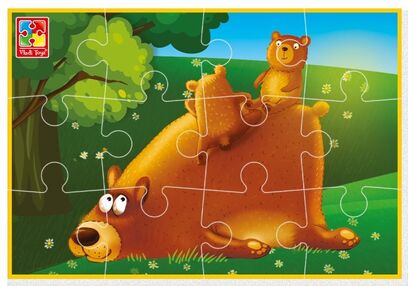 пазли м'які VT1103-98 Ведмежата (А-5)
