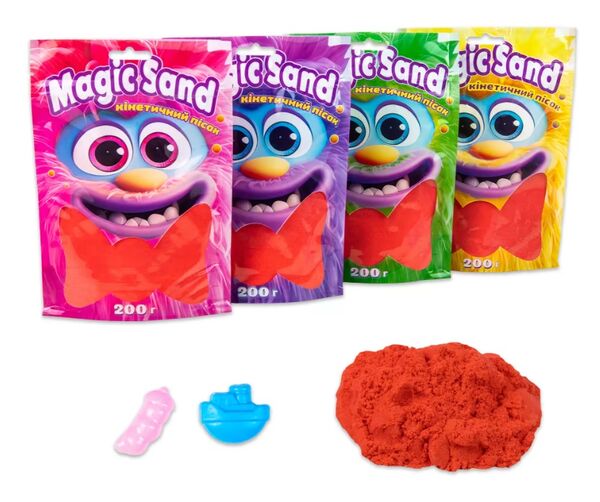 magic sand в пакеті червоний 200 гр  39401-6 Ціна (цена) 37.30грн. | придбати  купити (купить) magic sand в пакеті червоний 200 гр  39401-6 доставка по Украине, купить книгу, детские игрушки, компакт диски 0