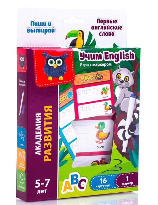 гра з маркером пиши та витирай перші англійські слова vt5010-24 Ціна (цена) 94.20грн. | придбати  купити (купить) гра з маркером пиши та витирай перші англійські слова vt5010-24 доставка по Украине, купить книгу, детские игрушки, компакт диски 0