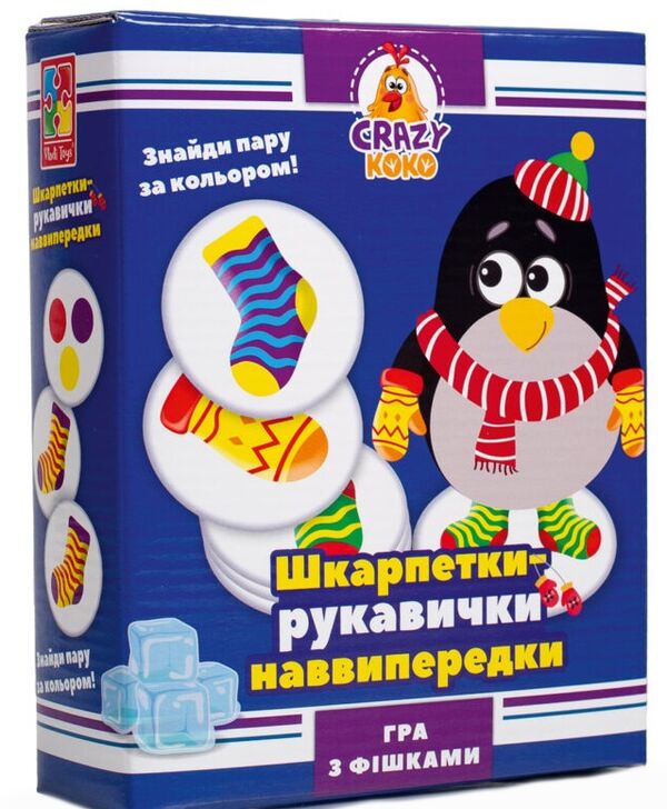 гра настільна з фішками vt8025-05 шкарпетки-рукавички crazy koko Ціна (цена) 96.00грн. | придбати  купити (купить) гра настільна з фішками vt8025-05 шкарпетки-рукавички crazy koko доставка по Украине, купить книгу, детские игрушки, компакт диски 0