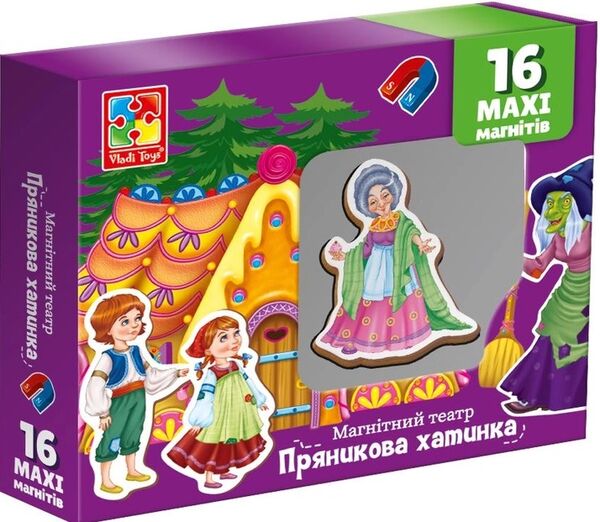 магнітний театр vt3206-54 Пряниковий будиночок Ціна (цена) 134.40грн. | придбати  купити (купить) магнітний театр vt3206-54 Пряниковий будиночок доставка по Украине, купить книгу, детские игрушки, компакт диски 0