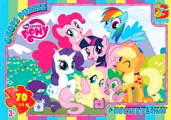 пазли 70 елементів midi g-toys little Pony MLP028 Ціна (цена) 56.30грн. | придбати  купити (купить) пазли 70 елементів midi g-toys little Pony MLP028 доставка по Украине, купить книгу, детские игрушки, компакт диски 0