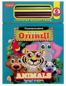 набір для творчості з олівцями веселі олівці мікс