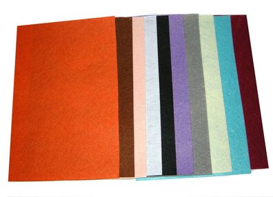 фетр а4 0,8 мм 10 листів мікс 45-1/45-3