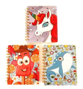 блокнот в5 78 аркушів на пружині в5-688-27 (16,5х12см) оченята в асортименті